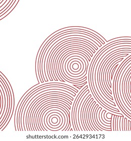 a overlapping concentric circles pattern
