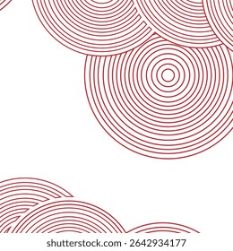 a overlapping concentric circles pattern
