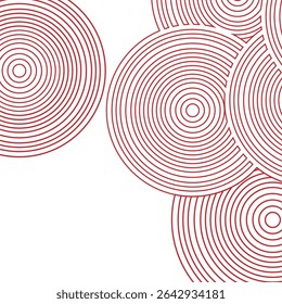 a overlapping concentric circles pattern