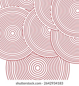 a overlapping concentric circles pattern