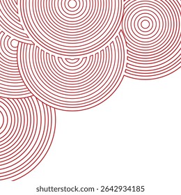 a overlapping concentric circles pattern