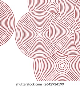 a overlapping concentric circles pattern