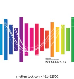 Overlapping Curve and Straight Lines Layout/Design Cover Background