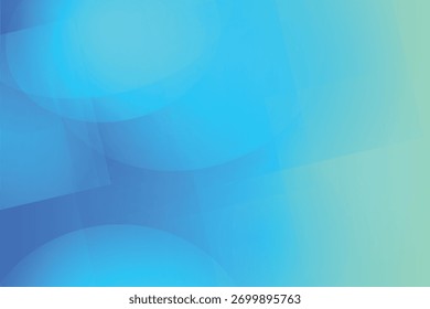 Überlappende dunkle geometrische Formen und Bögen auf einem lebendigen blauen bis grünen Farbverlauf-Hintergrund.