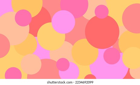 Overlapping dots pattern color background.