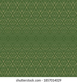 
overlapping double star pattern in khaki tones.