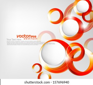 Overlapping Elements Circles Background