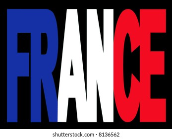 Overlapping France Text French Flag Stock Vector (Royalty Free) 8136562 ...