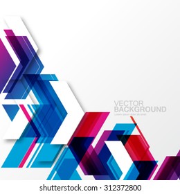 Overlapping Geometric Arrows Modern Background