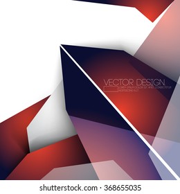 overlapping geometric polygons corporate business design