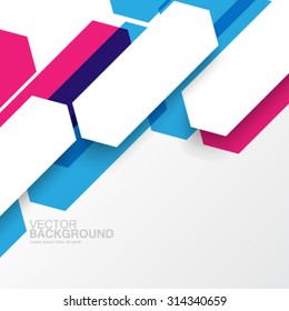 Overlapping Geometric Shapes Modern Background