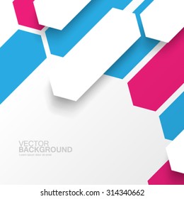Overlapping Geometric Shapes Modern Background
