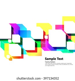 Overlapping Geometric Shapes Modern Background