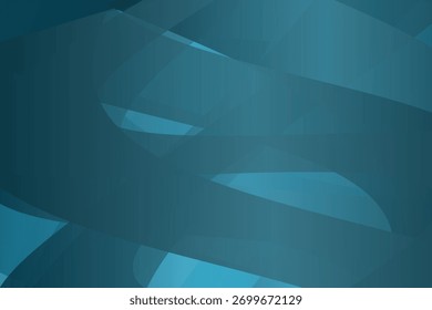 Overlapping geometric shapes in various shades of teal create a modern, abstract background with a sense of depth and movement.