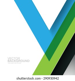 Overlapping Geometric Triangles Modern Background