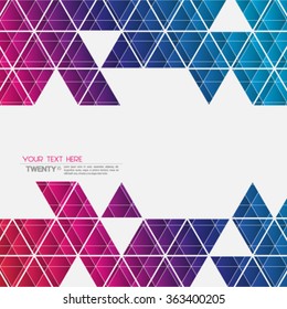 Overlapping Geometric Triangles Modern Background