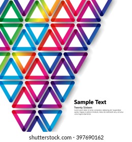 Overlapping Geometric Triangles Modern Background