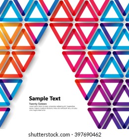 Overlapping Geometric Triangles Modern Background