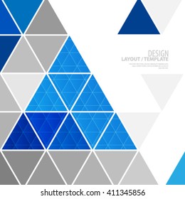 Overlapping Geometric Triangles Modern Background