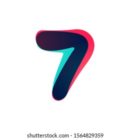 Number 7 Logo Symbol Template Design Stock Vector (Royalty Free) 1559838152