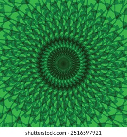 overlapping green petals abstract background illustration