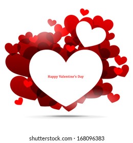 Overlapping Heart Shapes Background