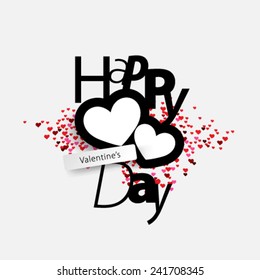 Overlapping Heart Shapes Background