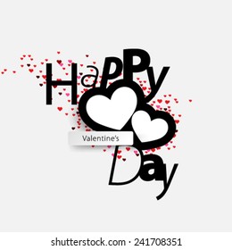Overlapping Heart Shapes Background