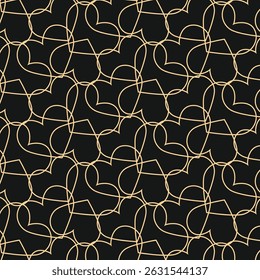 Overlapping Hearts Luxury trendy useful design beautiful abstract vector illustration artwork.eps