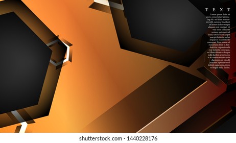 Overlapping hexagon vector backgrounds, space for text