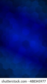 Overlapping hexagonal patterns. Dark Blue gradient banner. vector illustration. for the design, printing, business