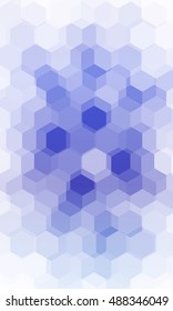 Overlapping hexagonal patterns. Light Blue gradient banner. vector illustration. for the design, printing, business