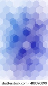 Overlapping hexagonal patterns. Light Blue gradient banner. vector illustration. for the design, printing, business
