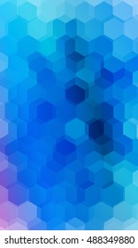 Overlapping hexagonal patterns. Volume illusion. Blue, purple gradient banner. vector illustration. for the design, printing, business