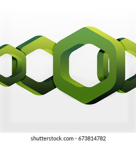 Fundo de design de vetor de hexágonos sobrepostos