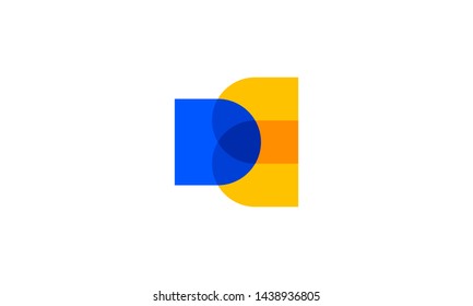 Overlapping Initial Letter DB BD Logo Design Inspiration