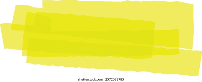 Overlapping irregular fluorescent yellow stripes create a vibrant and dynamic abstract composition, suitable for backgrounds and design elements