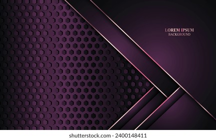 Overlapping layer with golden lines background. Vector illustration. Best smart design for your business.