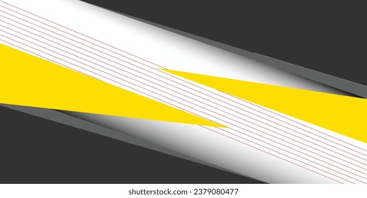 Overlapping layers background with red gradient overlapping layers yellow and black background vector on dark space for background design