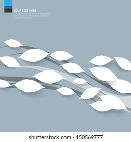 Overlapping Leaves Background