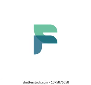 Overlapping Letter F Logo