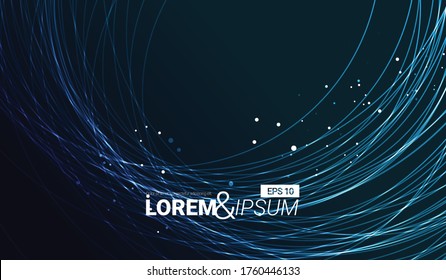 Overlapping Line Circles Gradient Layout/Cover. Minimalist Creative Design Concept Background
