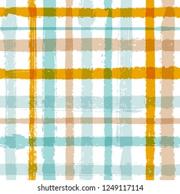 Overlapping lines chequered pattern seamless stripes background. Boho striped fabric print textile design. Vector intersecting lines lattice pattern. Structured sharp crossed stripes graphics.