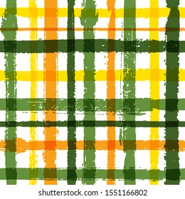 Overlapping lines chequered pattern seamless stripes backdrop. Retro striped fabric print textile design. Vector intersecting lines plaid pattern. Modern cool crossed stripes graphics.