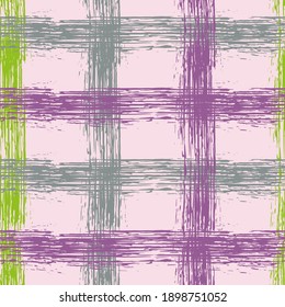 Overlapping lines chequered pattern seamless stripes backdrop. Seamless pattern. Vector intersecting lines blanket pattern. Ink texture cool crossed stripes grid.