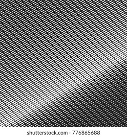 overlapping lines with different thickness that makes a grid. halftone effect. vector background