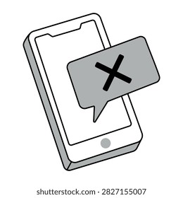 Overlapping message windows displaying a cross symbol instead of conversation content.