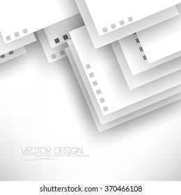 overlapping paper elements flat layout concept background design