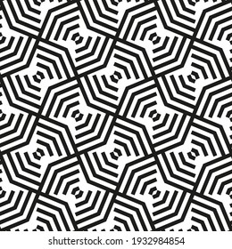 Overlapping Pattern, Japanese Pattern, Geometric Seamless Pattern