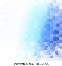 Overlapping polygonal patterns. Blue gradient banner. vector illustration. for the design, printing, business